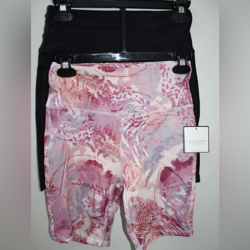 Laundry by Shelly Segal NWT bundle pink and black Bike Shorts